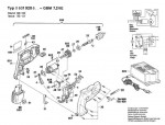 Bosch 0 601 920 666 Gbm 7,2 Ve Cordless Drill 7.2 V / Eu Spare Parts